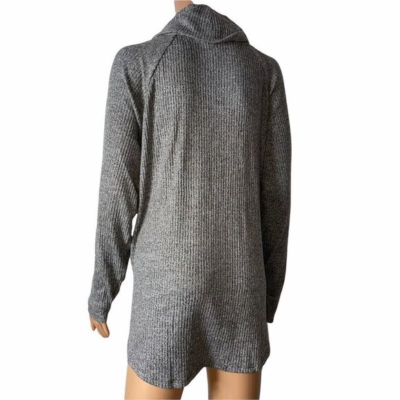 NEW Women's Sonoma Goods For Life Raglan Rib turtle/Cowlneck SZ XL gray/black - Picture 5 of 13